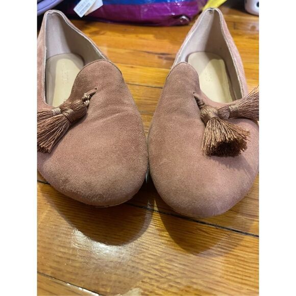 EUC Blush Pink Suede Loafers 9 - Picture 8 of 8